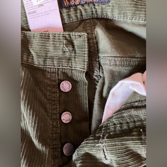 NWT NUDIE JEANS GRIM TIM CORD LAWN Green Cord Trousers Pant Organic Cotton 30x30 - Picture 3 of 9
